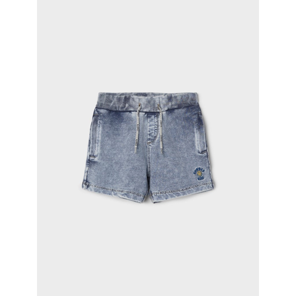 bermudas denim unisex bolsillos a los lados y goma en la cintura con botones interiores para ajustar Nameit