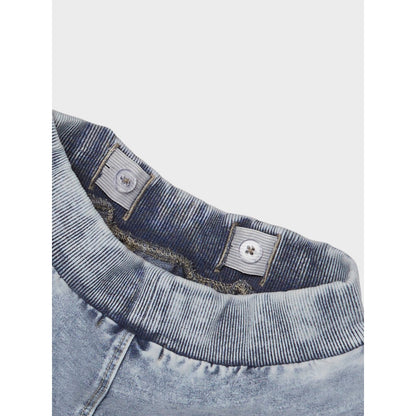 bermudas denim unisex bolsillos a los lados y goma en la cintura con botones interiores para ajustar Nameit