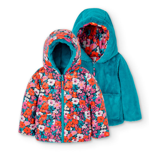 Parka reversible niña