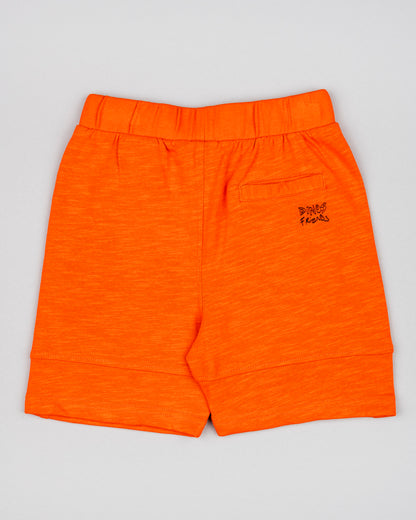 Bermudas de niño Losan color naranja con goma en la cinturilla